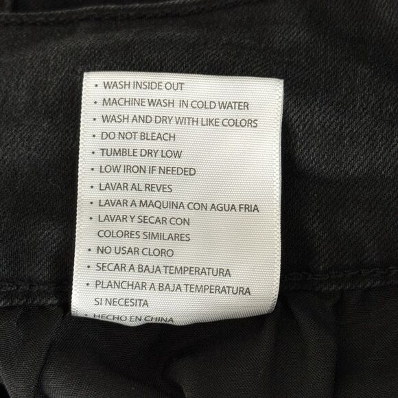 KanCan Jeans Womens 6 28" Black Jeanie High Rise Bootcut Jeans Fading Whiskering - Picture 7 of 7